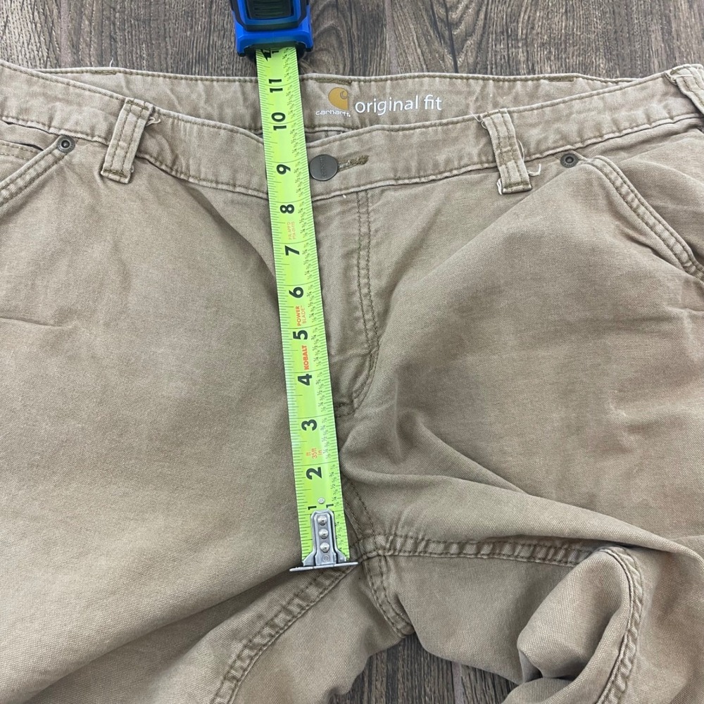 Carhartt Hiking Pants Women 16 Duck Tan Original Fit Gorpcore Granola Girl - Picture 9 of 10